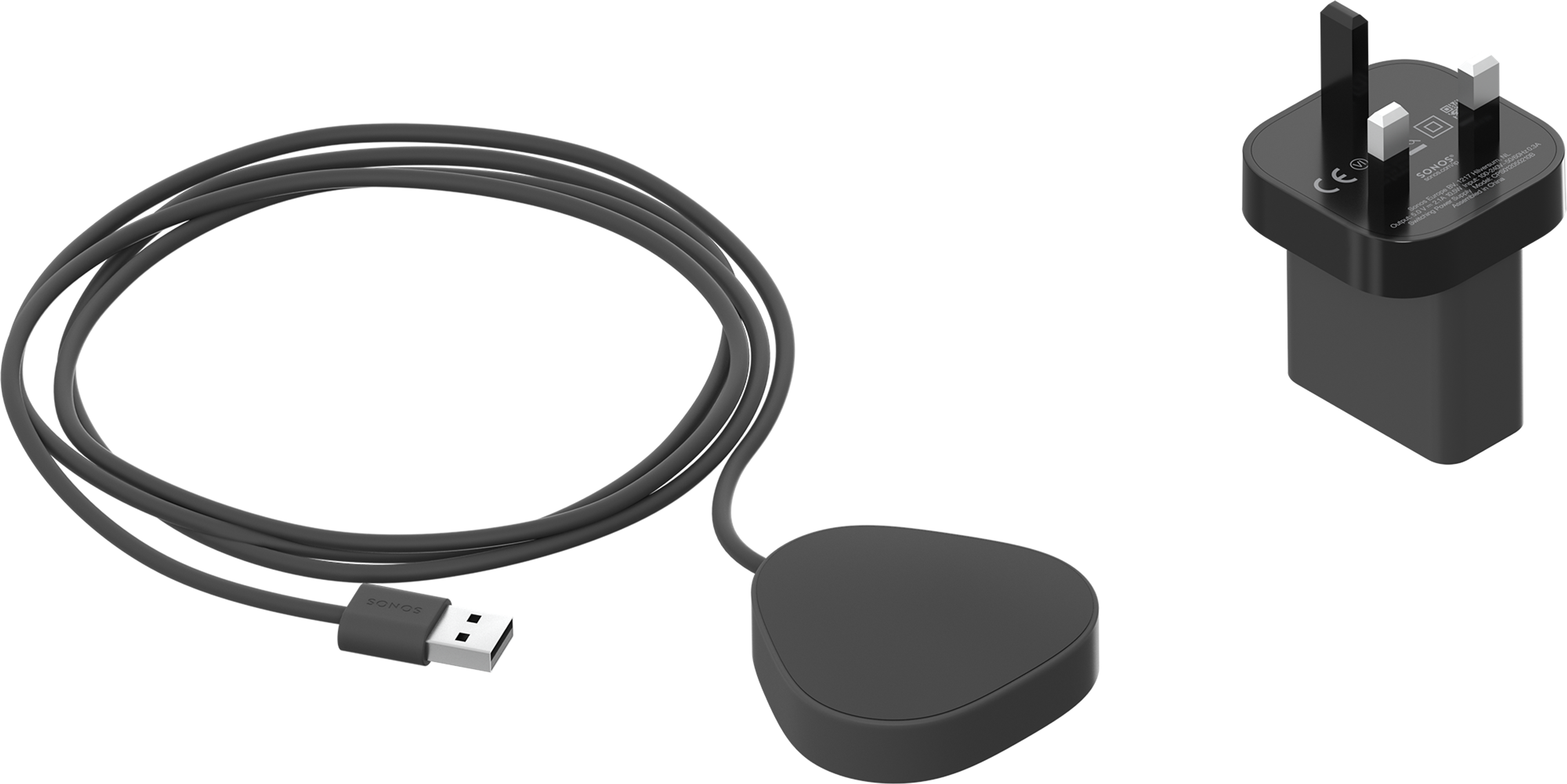 Roam wireless charger shadow black