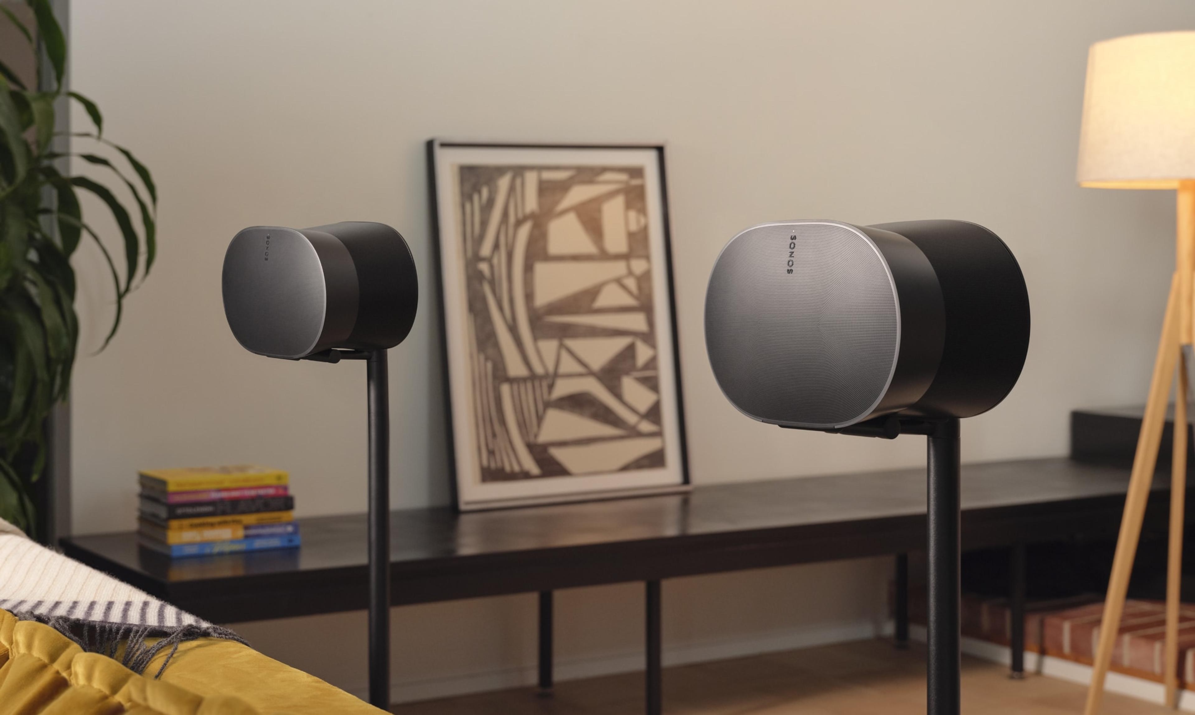 Pair of black Era 300s on black stands