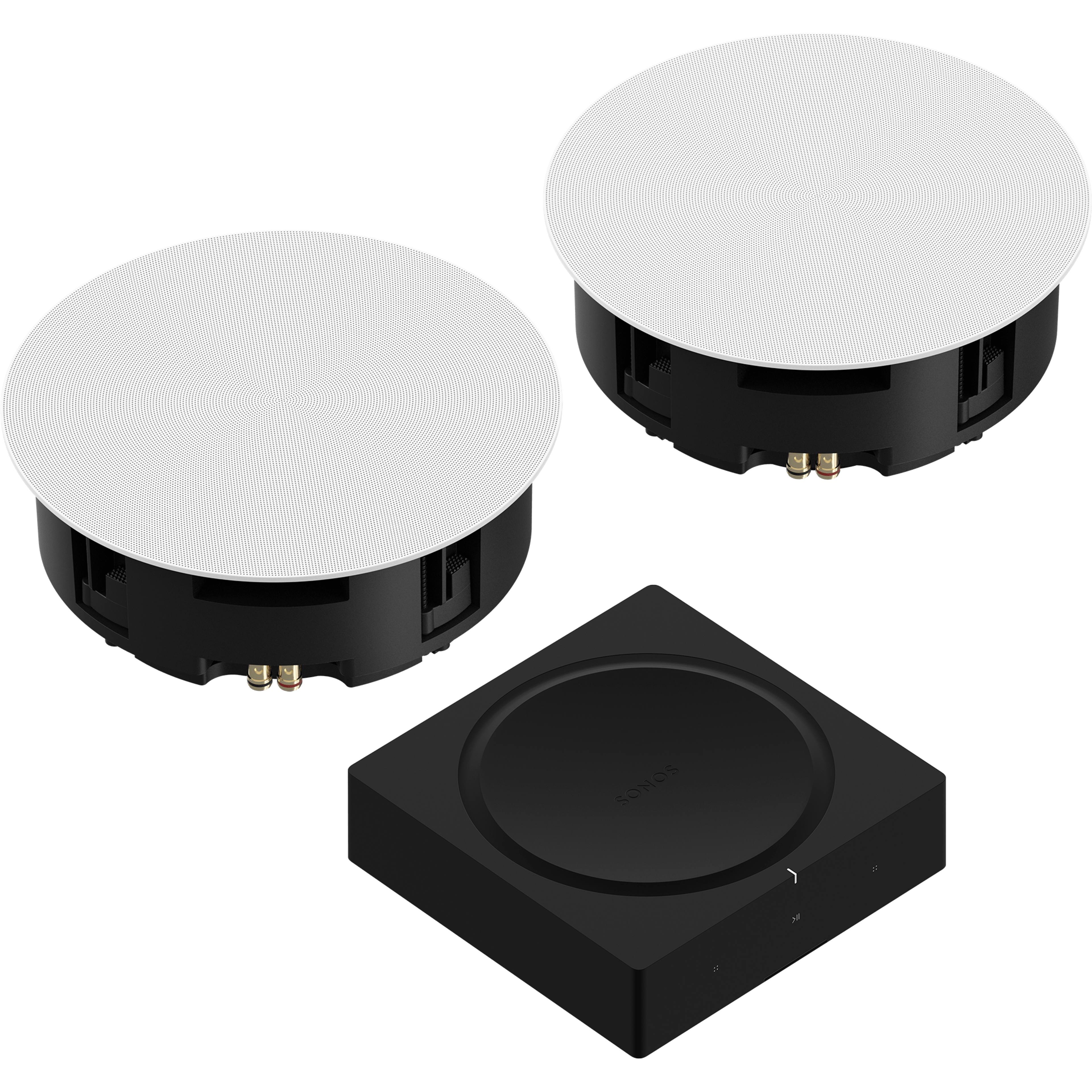 Amp with 8 inch In-Ceiling Speakers Set