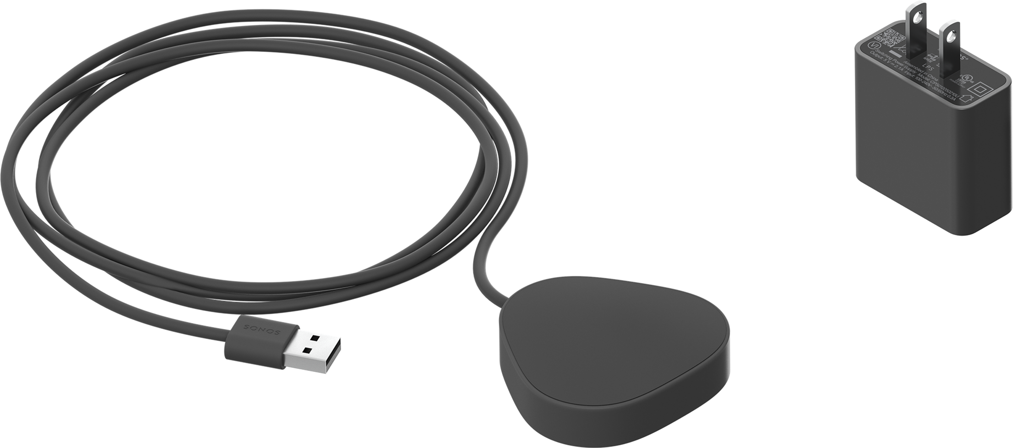 Roam wireless charger shadow black