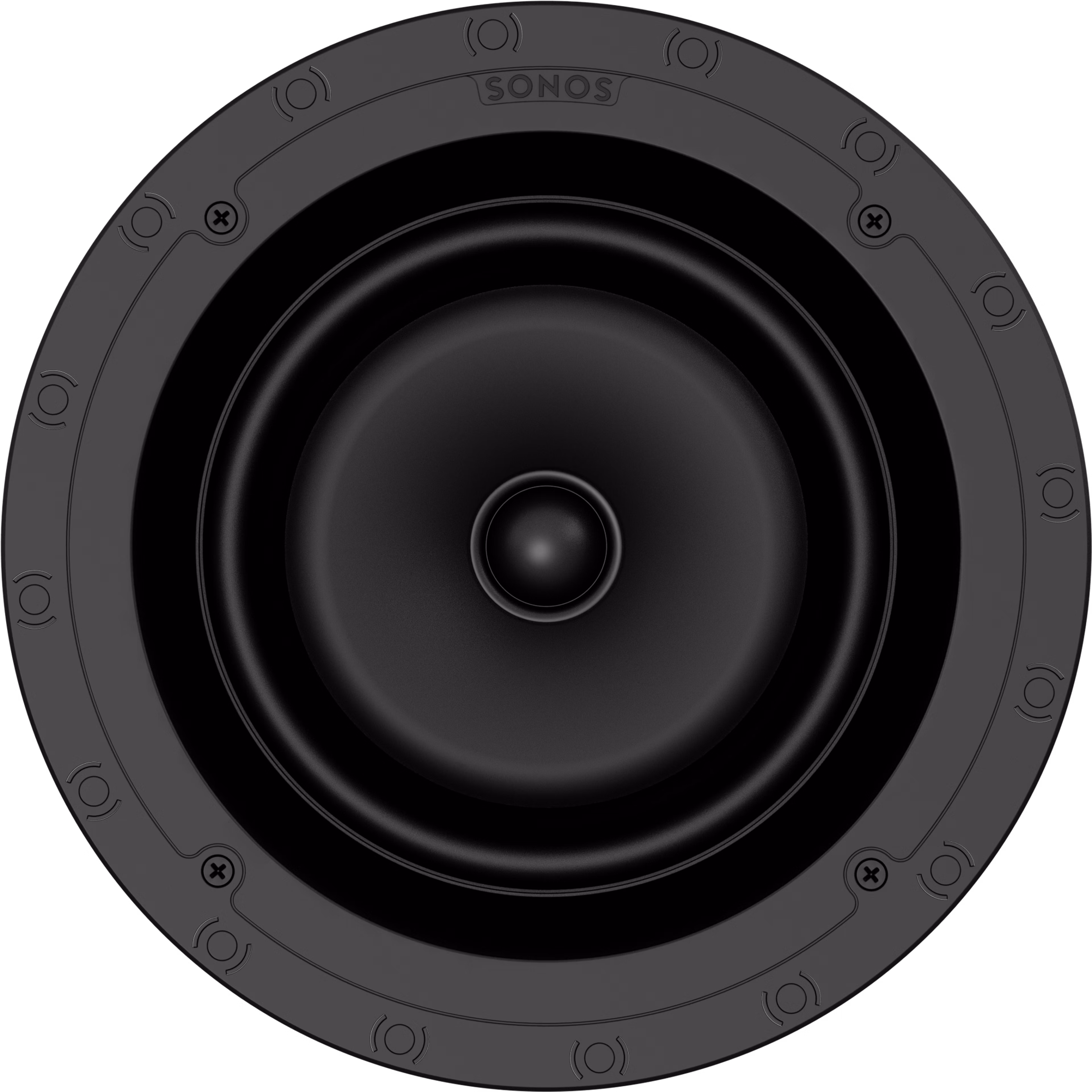 8 inch In-Ceiling speaker front without grille