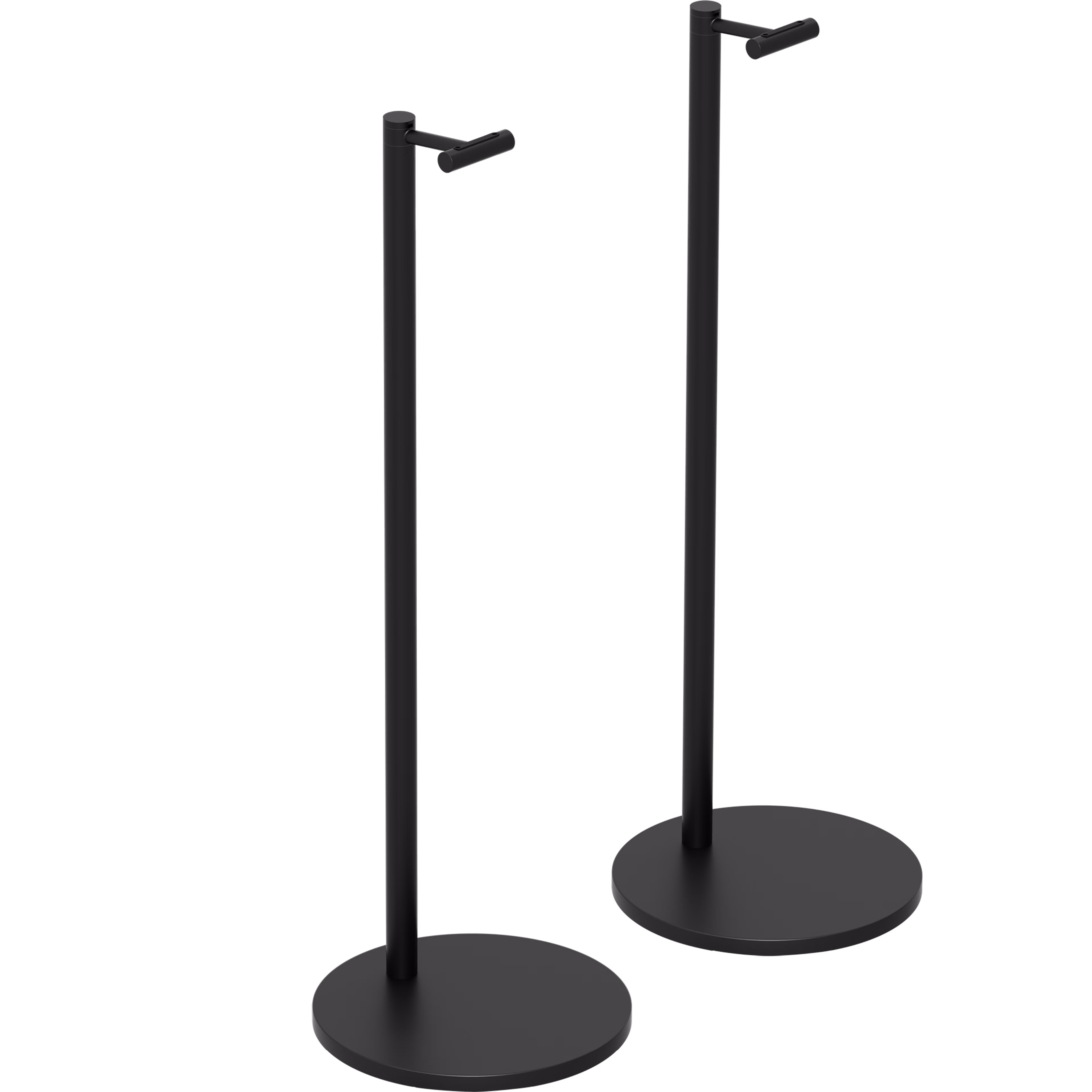 Two Sonos Era 300 stands in black