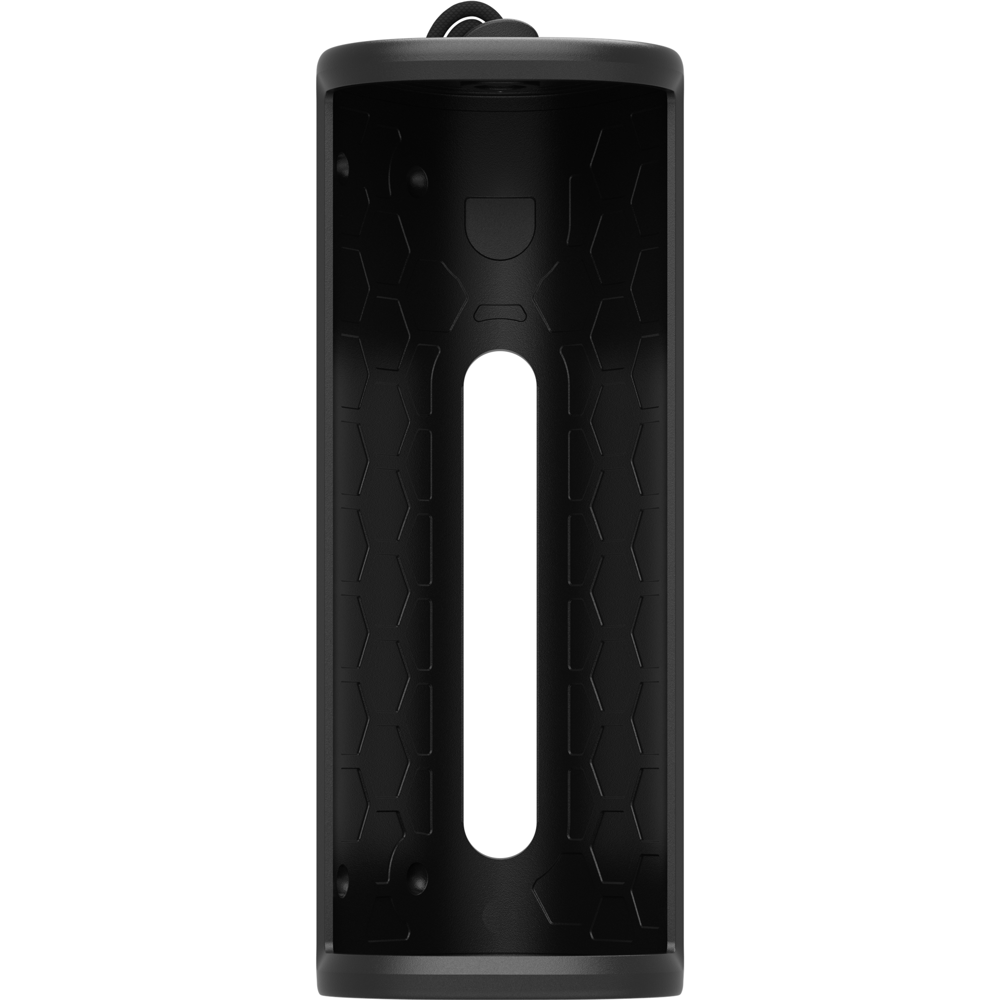 Image of the front of an empty black Otterbox Sonos Roam case