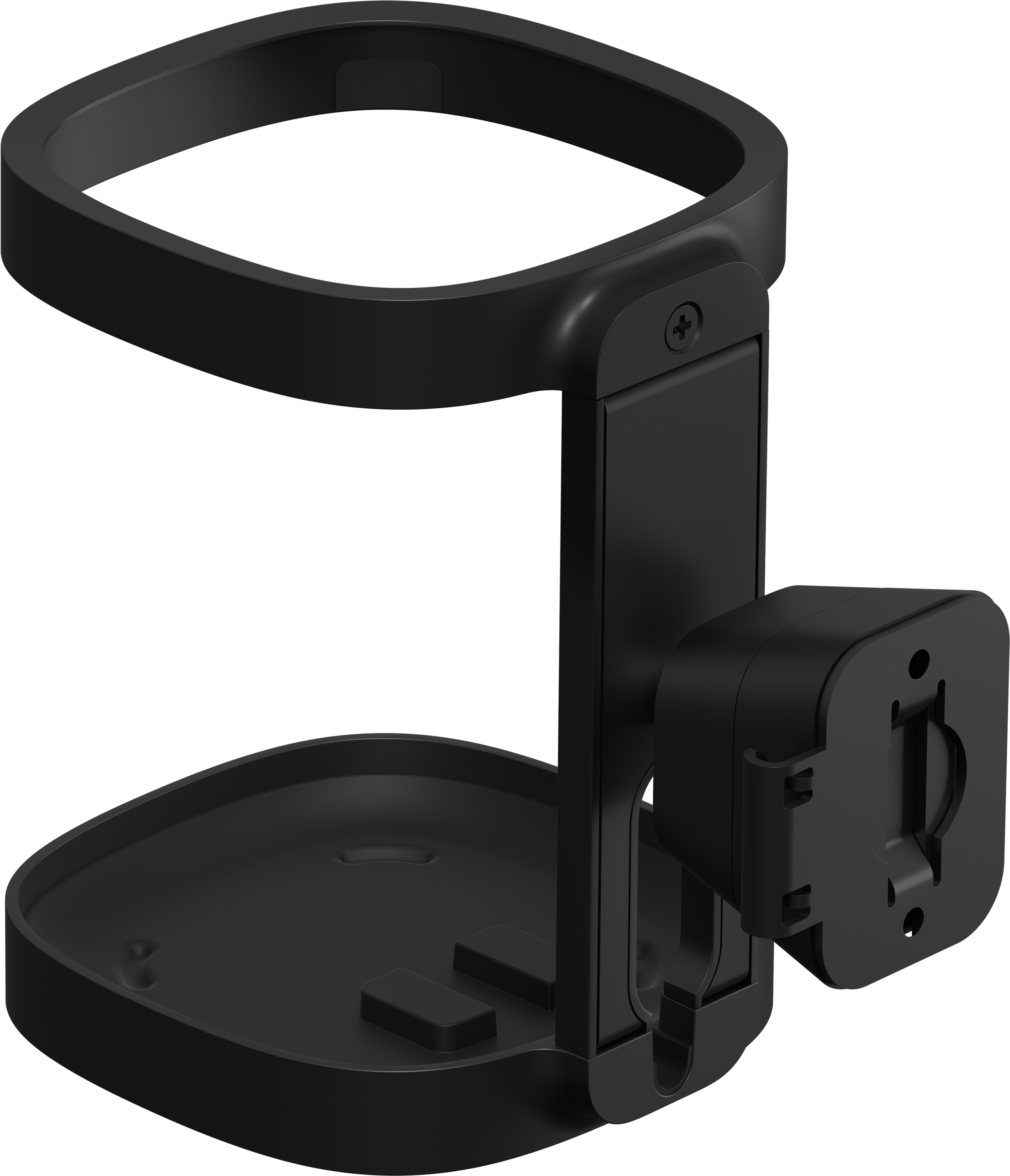 One mount back black