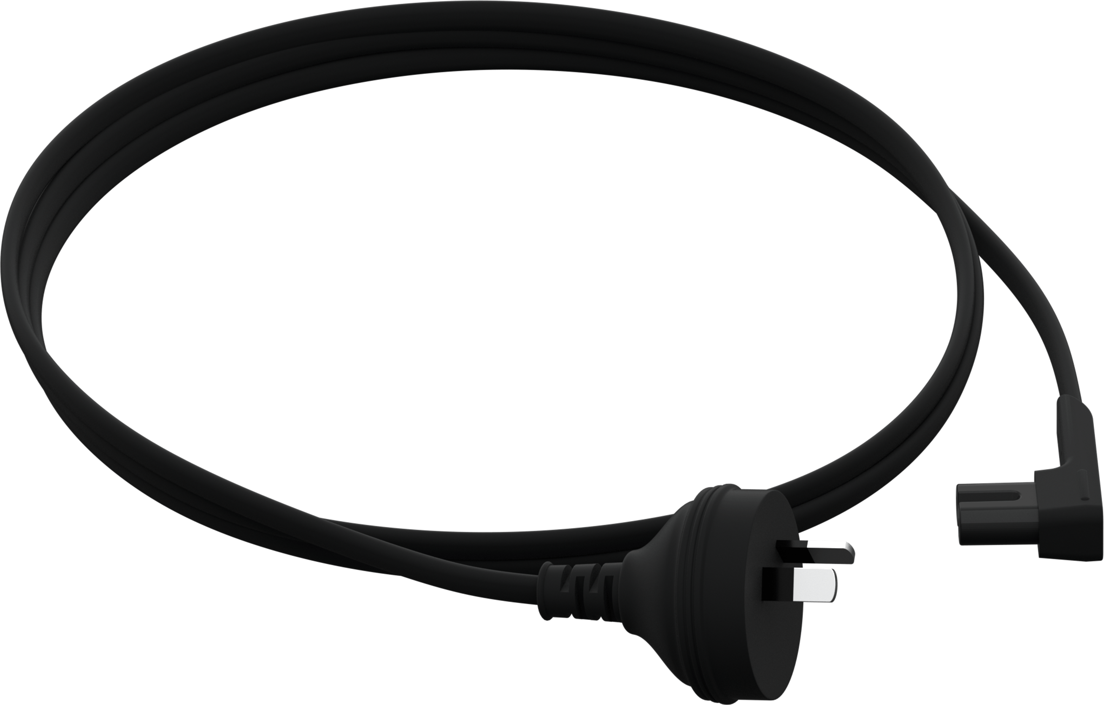 Angled Power Cable Standard black