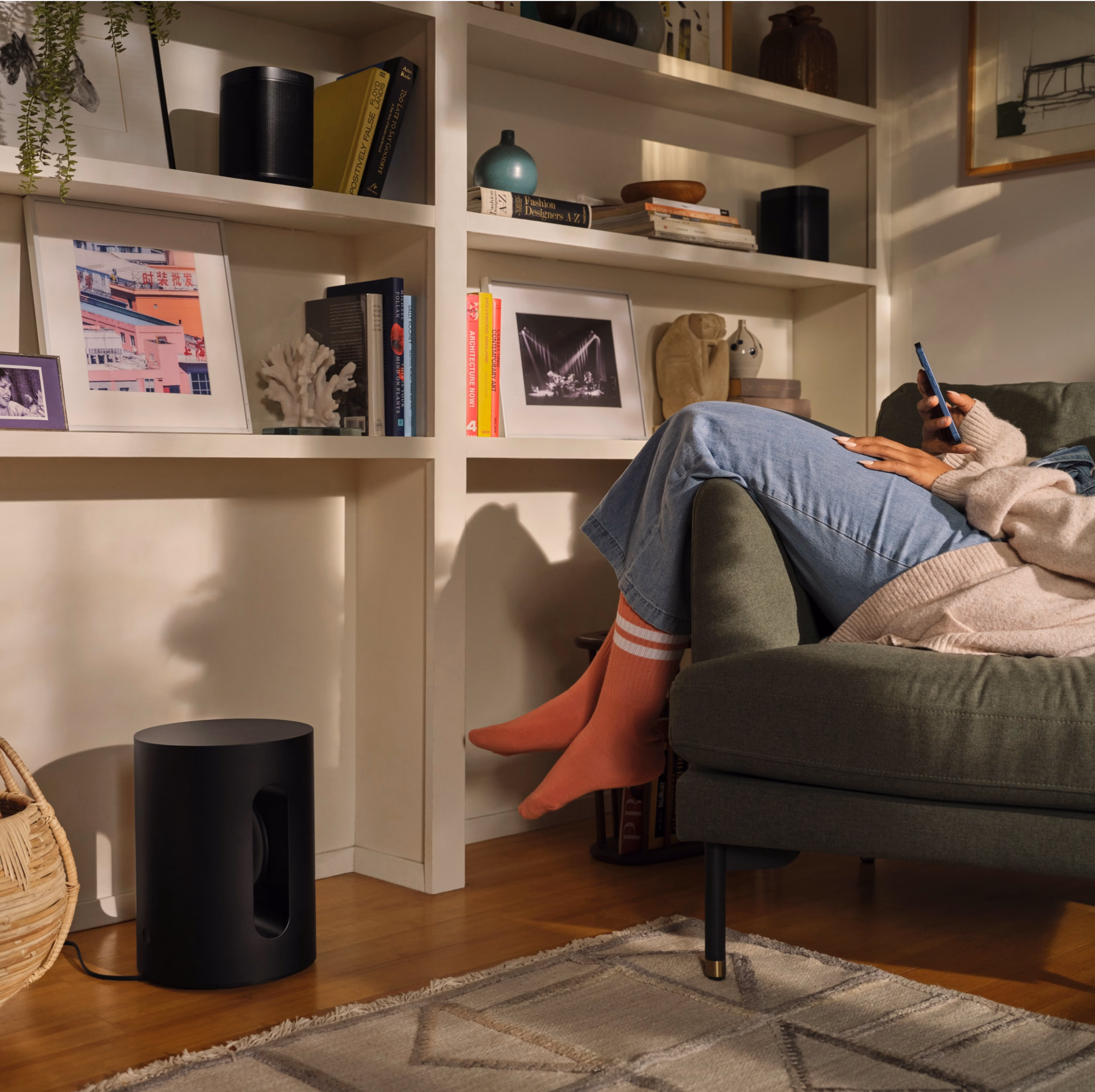 Sub Mini Below Bookshelf