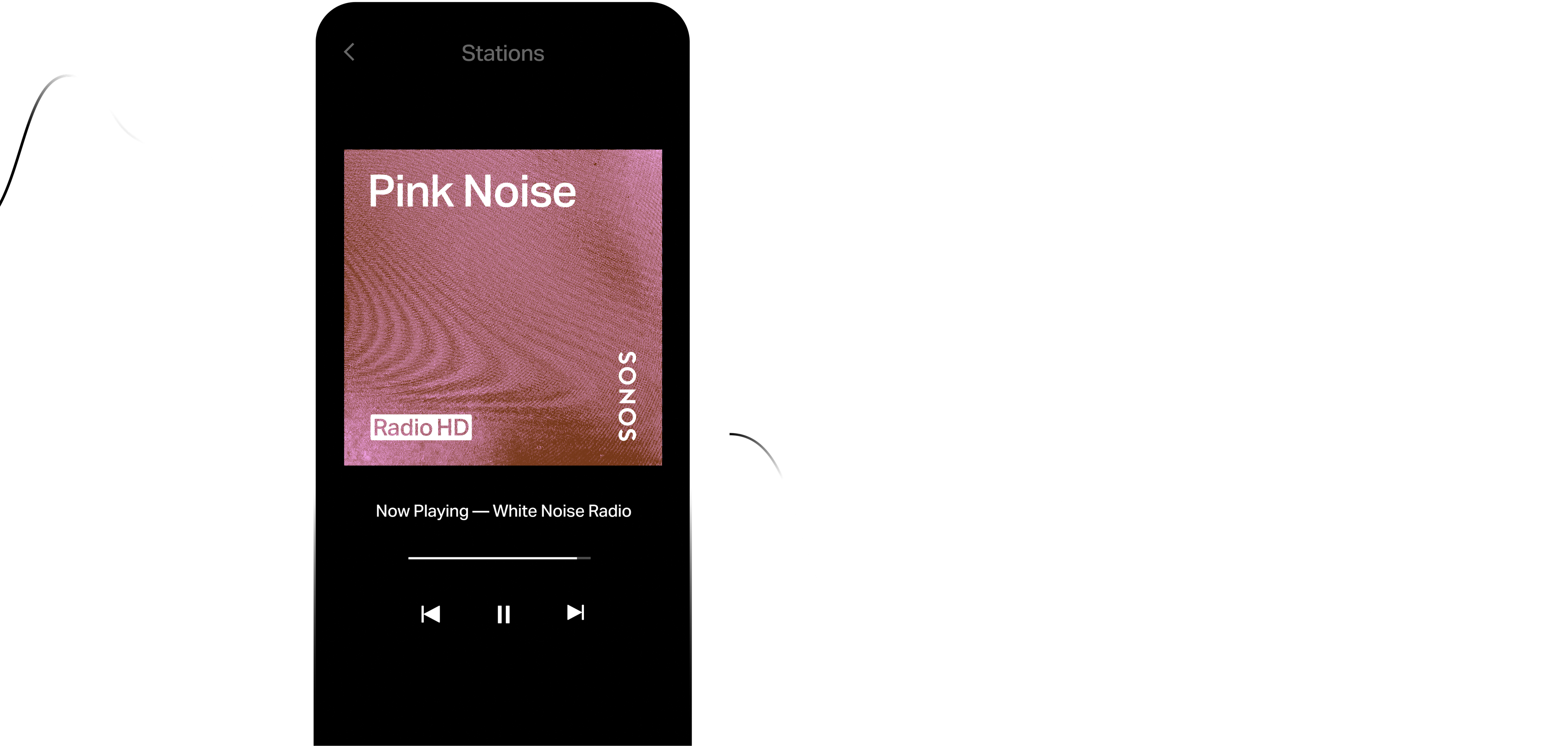Grafika stanice Pink Noise